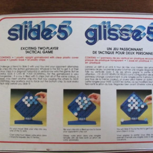 80's "Slide 5" Boardgame - 80's Game - Milton Bradley - Family Fun - Picture 2 of 5